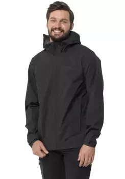 Функциональная куртка Jack Wolfskin "ELSBERG 2.5L JKT M", с капюшоном, водонепроницаемая, ветронепроницаемая, дышащая, черный