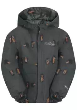 Функциональная куртка Jack Wolfskin "GLEELY 2L INS PRINT JKT K", с капюшоном, зеленый