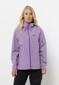 Функциональная куртка Jack Wolfskin "HIGHEST PEAK 3L JKT W", с капюшоном, цвет Velvet