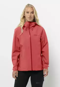 Функциональная куртка Jack Wolfskin "HIGHEST PEAK 3L JKT W", с капюшоном, красный