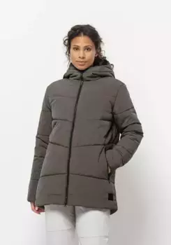 Функциональная куртка Jack Wolfskin "KAROLINGER LONG JKT W", с капюшоном, цвет Cold-Coffee