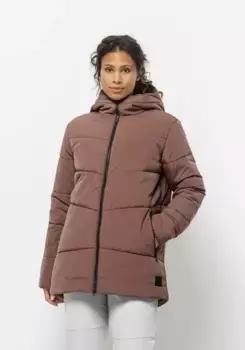 Функциональная куртка Jack Wolfskin "KAROLINGER LONG JKT W", с капюшоном, цвет Wild-Ginger
