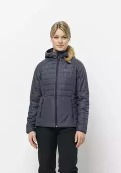Функциональная куртка Jack Wolfskin "LAPAWA INS HOODY W", с капюшоном, цвет Graphite