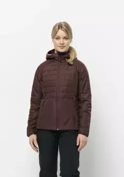Функциональная куртка Jack Wolfskin "LAPAWA INS HOODY W", с капюшоном, бордовый