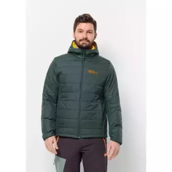 Функциональная куртка Jack Wolfskin "LAPAWA INS HOODY M", с капюшоном, цвет Black-Olive