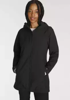 Функциональная куртка Jack Wolfskin "Outdoor Jacket NOSTA" с капюшоном, водоотталкивающая и ветрозащитная, черный