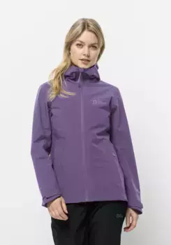 Функциональная куртка Jack Wolfskin "ROBURY 2L JKT W", с капюшоном, цвет Ultraviolet