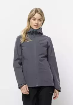 Функциональная куртка Jack Wolfskin "ROBURY 2L JKT W", с капюшоном, цвет Dolphin