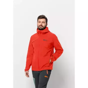 Функциональная куртка Jack Wolfskin "ROBURY 2L JKT M", с капюшоном, красный