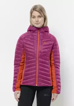 Функциональная куртка Jack Wolfskin "ROUTEBURN PRO INS JKT W", с капюшоном, цвет New-Magenta