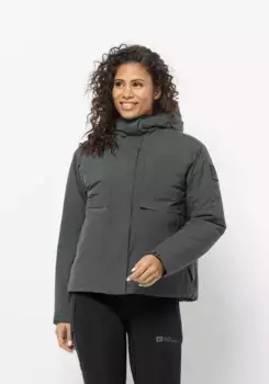 Функциональная куртка Jack Wolfskin "WANDERMOOD JKT W", с капюшоном, зеленый