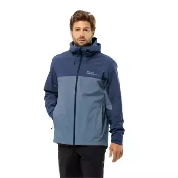 Функциональная куртка Jack Wolfskin "WEILTAL 2L JKT M", с капюшоном, капюшон: прочно прикреплен к куртке, синий