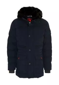 Функциональная куртка «Казино», двусторонняя молния, съемный капюшон, мужская WELLENSTEYN, цвет Darknavy