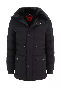 Функциональная куртка «Казино», воротник стойка, молния, мужская WELLENSTEYN, черный