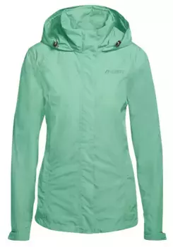 Функциональная куртка Maier Sports "Altid W", привлекательный, прикрепляемый капюшон с возможностью регулировки, зеленый