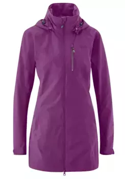 Функциональная куртка Maier Sports "Perdura Coat W", модное пальто с полной защитой от непогоды, фиолетовый