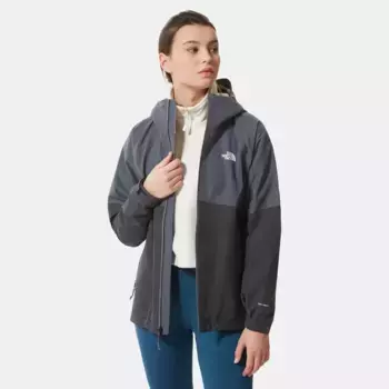 Функциональная куртка North Face "W DIABLO DYNAMIC JKT", с капюшоном, с логотипом The North Face, серый