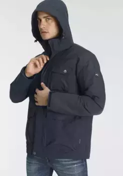 Функциональная куртка Polarino, с капюшоном, водяной столб 3000 мм, швы проклеены, цвет морской волны