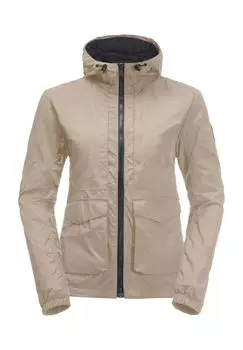 Функциональная куртка с капюшоном «Lightsome Wander» женская Jack Wolfskin, цвет White Pepper