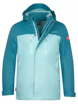 Функциональная куртка Trollkids 3in1 Bryggen, бирюзовый