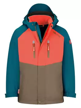 Функциональная куртка Trollkids 3in1 Bryggen, цвет Blau/Braun/Orange