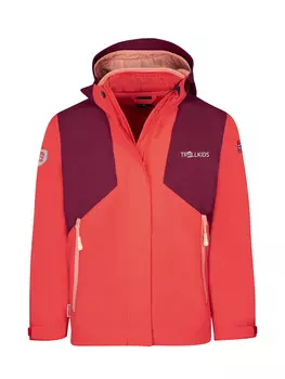 Функциональная куртка Trollkids 3in1 Preikestolen, красный