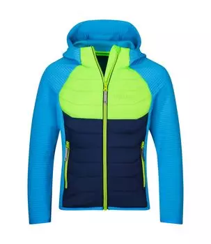 Функциональная куртка Trollkids Hybridjacke Sirdal, цвет Vivid Blau/Limegrn