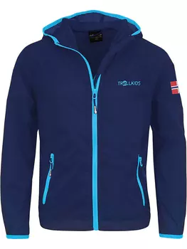 Функциональная куртка Trollkids Windbreaker Fjell, темно синий