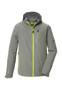 Функциональная куртка, водонепроницаемая, ветрозащитная, мужская killtec, цвет Helloliv
