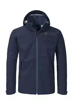 Функциональная куртка, воротник стойка, двусторонняя молния, мужская Schoffel, цвет Navy Blazer