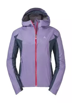 Функциональная куртка, воротник стойка, капюшон, женская Schoffel, цвет Spring Lavend