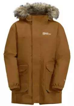 Функциональная парка 3-в-1 Jack Wolfskin "COSY BEAR 3IN1 PARKA K", с капюшоном, цвет Autumn-Leaves