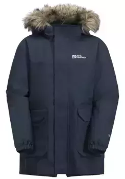 Функциональная парка 3-в-1 Jack Wolfskin "COSY BEAR 3IN1 PARKA K", с капюшоном, синий