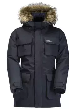 Функциональная парка Jack Wolfskin "GLACIER PEAK PARKA K", с капюшоном, синий