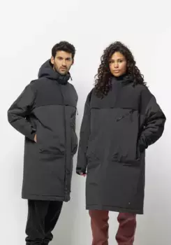 Функциональная парка Jack Wolfskin "HEUMARKT 2L PARKA" с капюшоном, черный