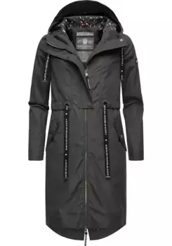 Функциональная парка Navahoo "Josinaa" с капюшоном, стильная переходная куртка для активного отдыха с капюшоном, антрацит