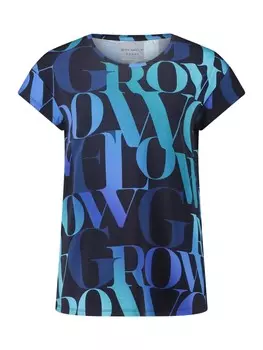 Функциональная рубашка Betty Barclay Oversize-Shirt mit Muster, цвет Blau/Blau