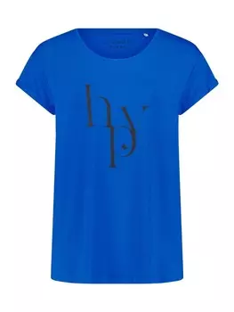 Функциональная рубашка Betty Barclay Rundhals-Shirt mit Raffung, цвет Blue/Black