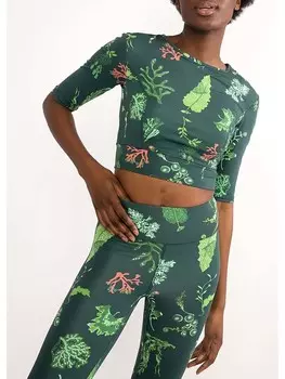 Функциональная рубашка Blutsgeschwister Trainingsshirt Ocean Saving Karma Breeze, зеленый