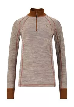 Функциональная рубашка Candee с длинными рукавами и практичной молнией WHISTLER, цвет Light Grey Melange