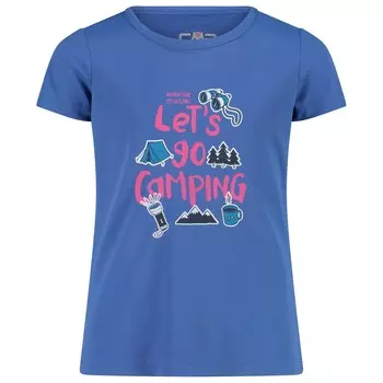 Функциональная рубашка Cmp Girl's T Shirt Piquet Print, цвет Provenza