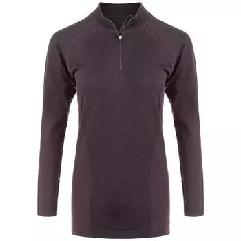 Рубашка функциональная Endurance Halen W Seamless layer, черный / темно-коричневый