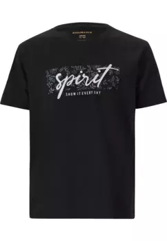 Функциональная рубашка ENDURANCE "Йони" с крутым принтом, черный