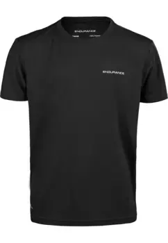 Функциональная рубашка ENDURANCE "Vernon Jr." со светоотражающим логотипом, черный