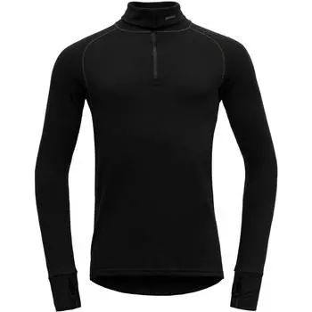 Функциональная рубашка Expedition Merino 235 Zip Neck Мужская черная DEVOLD, цвет schwarz
