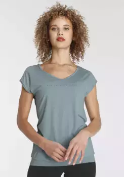 Функциональная рубашка FAYN SPORTS "Cuffed Tee" с прорезными рукавами, синий