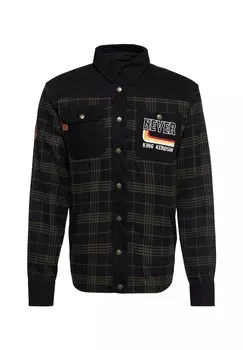 Функциональная рубашка Функциональная куртка со съемной подкладкой из софтшелла Kk Приключенческое снаряжение — никогда не трахайте Fcker KING KEROSIN, черный