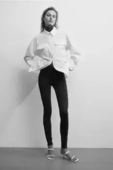 Функциональная рубашка H&M, белый