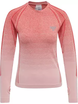 Функциональная рубашка Hummel T-Shirt L/S Daumenlcher Hmlgg12 Multisport Damen, цвет AURA ORANGE MELANGE