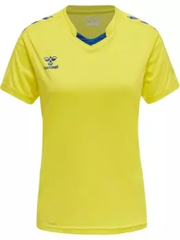 Функциональная рубашка Hummel T-Shirt S/S Hmlcore Multisport Damen, цвет BLAZING YELLOW/TRUE BLUE